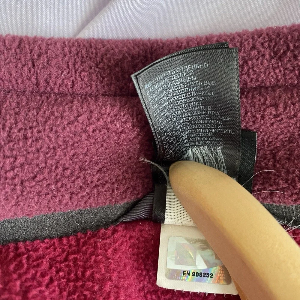 The North Face Fleece Jacket Full Zip Khumbu Purple Pink Cozy Women's Large - Picture 5 of 9